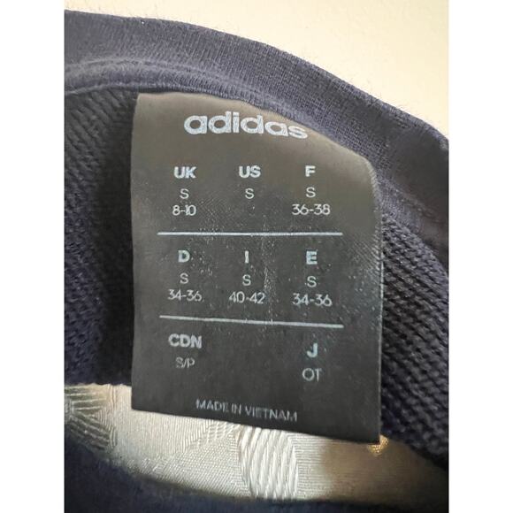 Adidas Navy Crewneck Sweatshirt Small - Picture 5 of 7